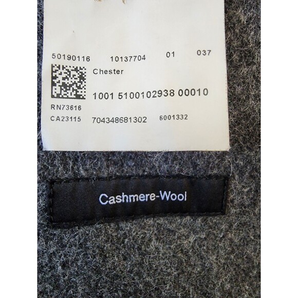 Hugo Boss Cashmere Gray Chester Jacket Size 40R - Picture 9 of 11